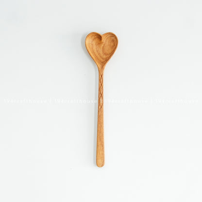 Hand Carved Wooden Heart Spoons - Christmas Gifts & Decor