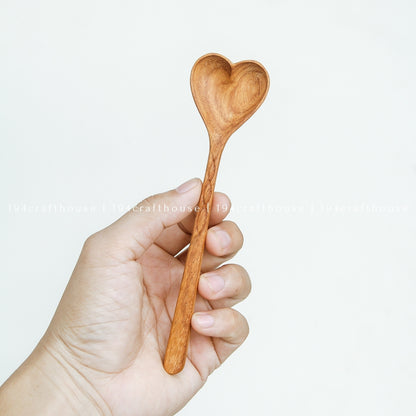 Hand Carved Wooden Heart Spoons - Christmas Gifts & Decor