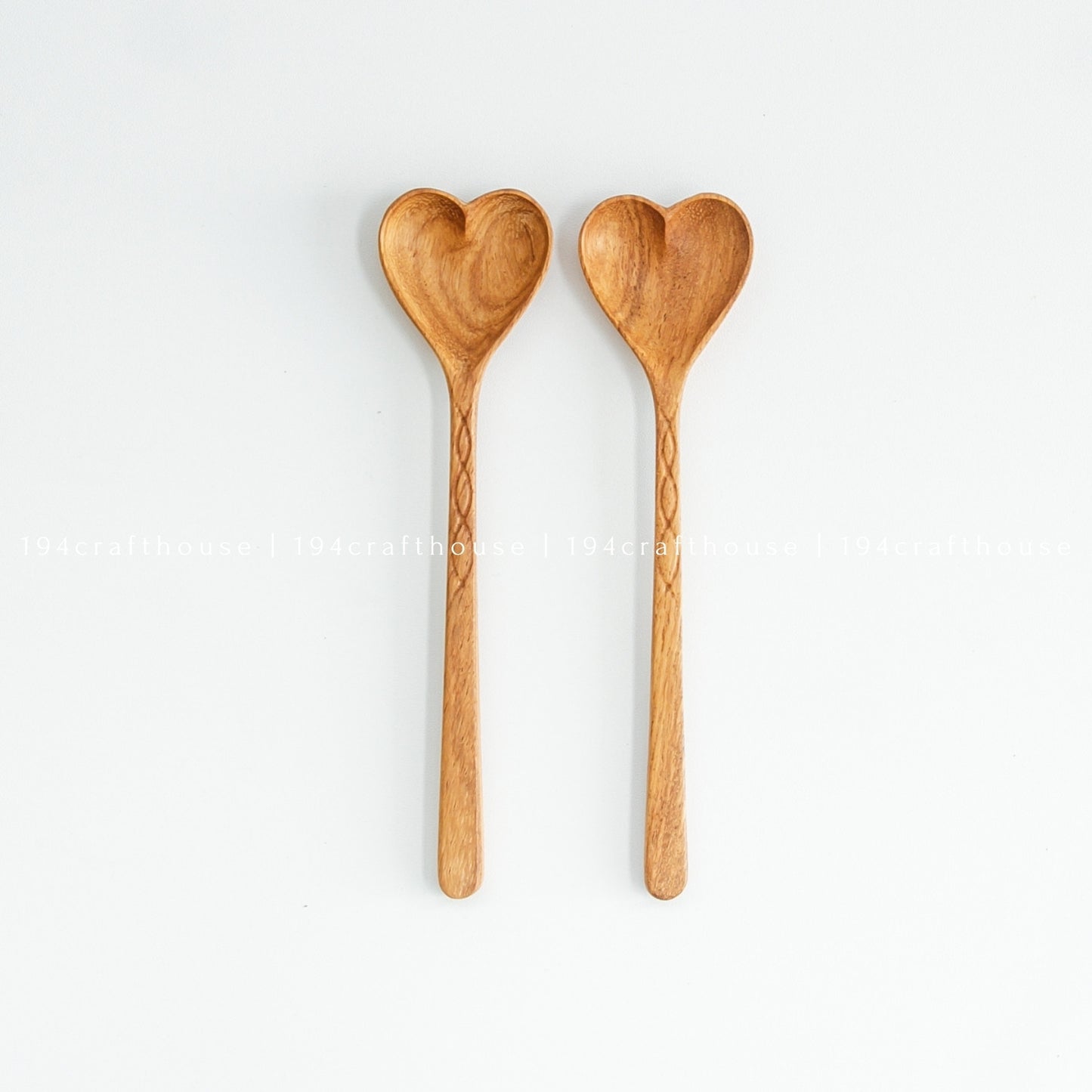 Hand Carved Wooden Heart Spoons - Christmas Gifts & Decor