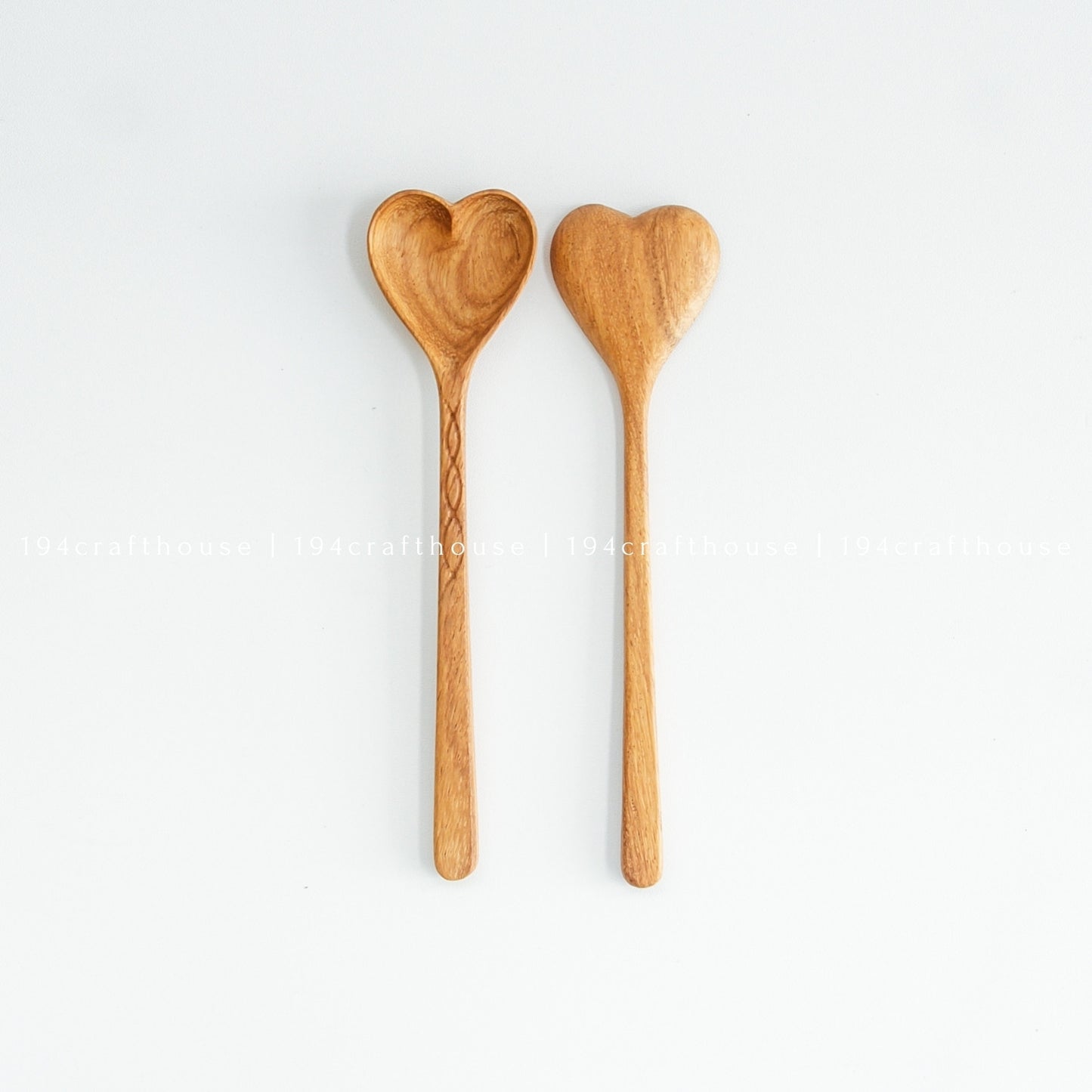 Hand Carved Wooden Heart Spoons - Christmas Gifts & Decor