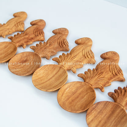 Bird-Shaped Wooden Spoon - Christmas Gifts & Decor