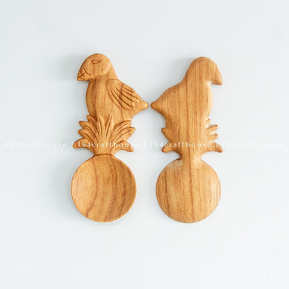 Bird-Shaped Wooden Spoon - Christmas Gifts & Decor