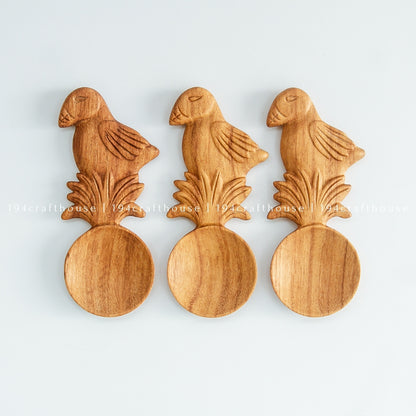 Bird-Shaped Wooden Spoon - Christmas Gifts & Decor