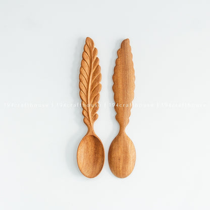 Feathers Shaped Wooden Spoon - Christmas Gifts & Decor