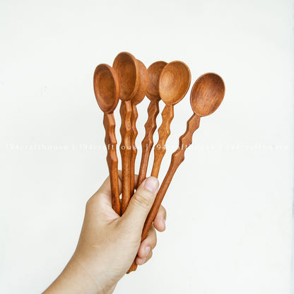 Long Handle Wooden Coffee & Tea Measuring Spoon – Home Decor & Gifts