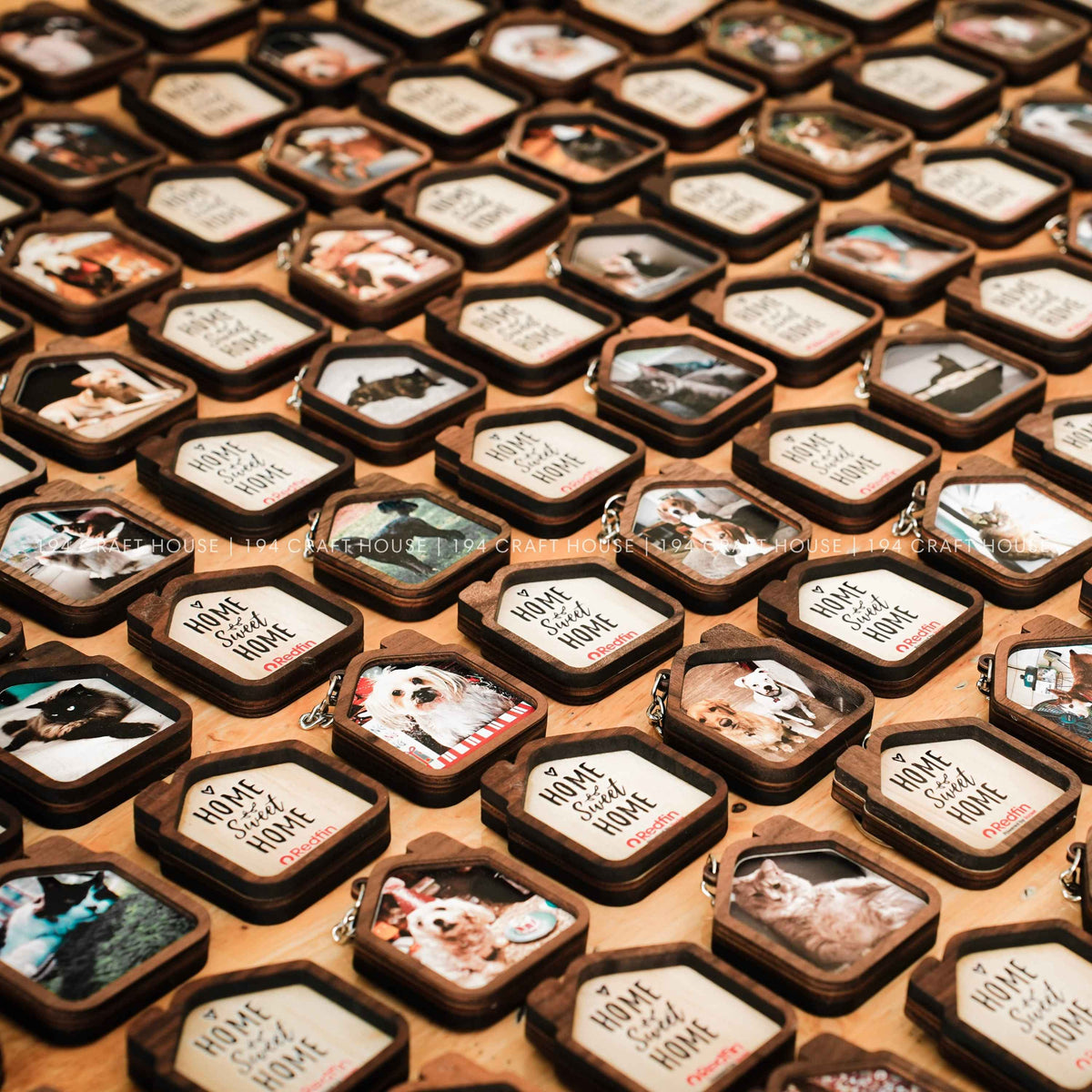 Personalized Wooden Keychain with Custom Engraved Logo and Photo/Image. Custom Logo Keychains for Corporate Gifts: Real Estate Agencies, Construction Companies, Schools, Hospitals, and Brand Promotions.