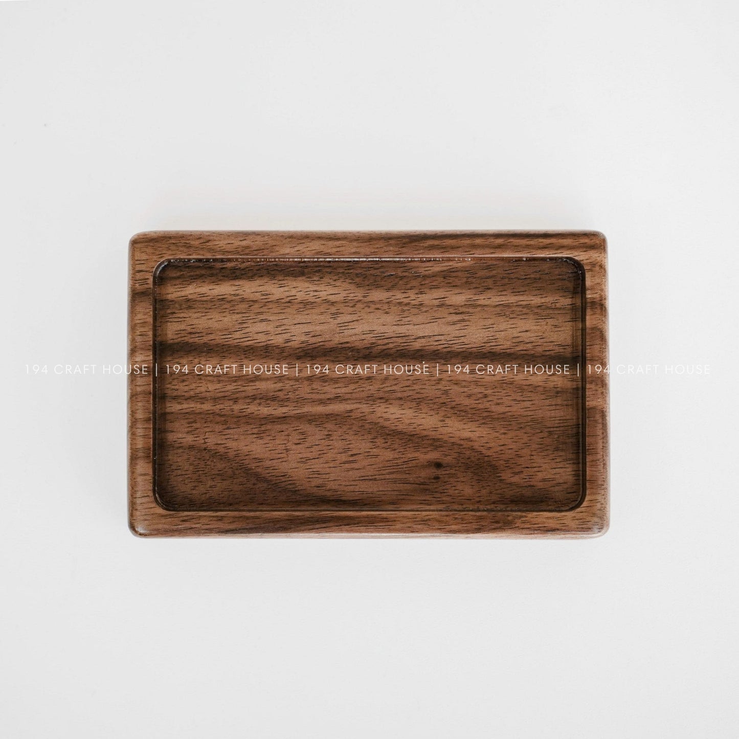 Handmade Rectangle Walnut Wooden Tray for Jewelry, Ring Dish, Ring Display, Accessory Tray, Watch Tray, Decorative Tray, Personalized Gift for Weddings, Engagements, Anniversarys, and Birthdays.