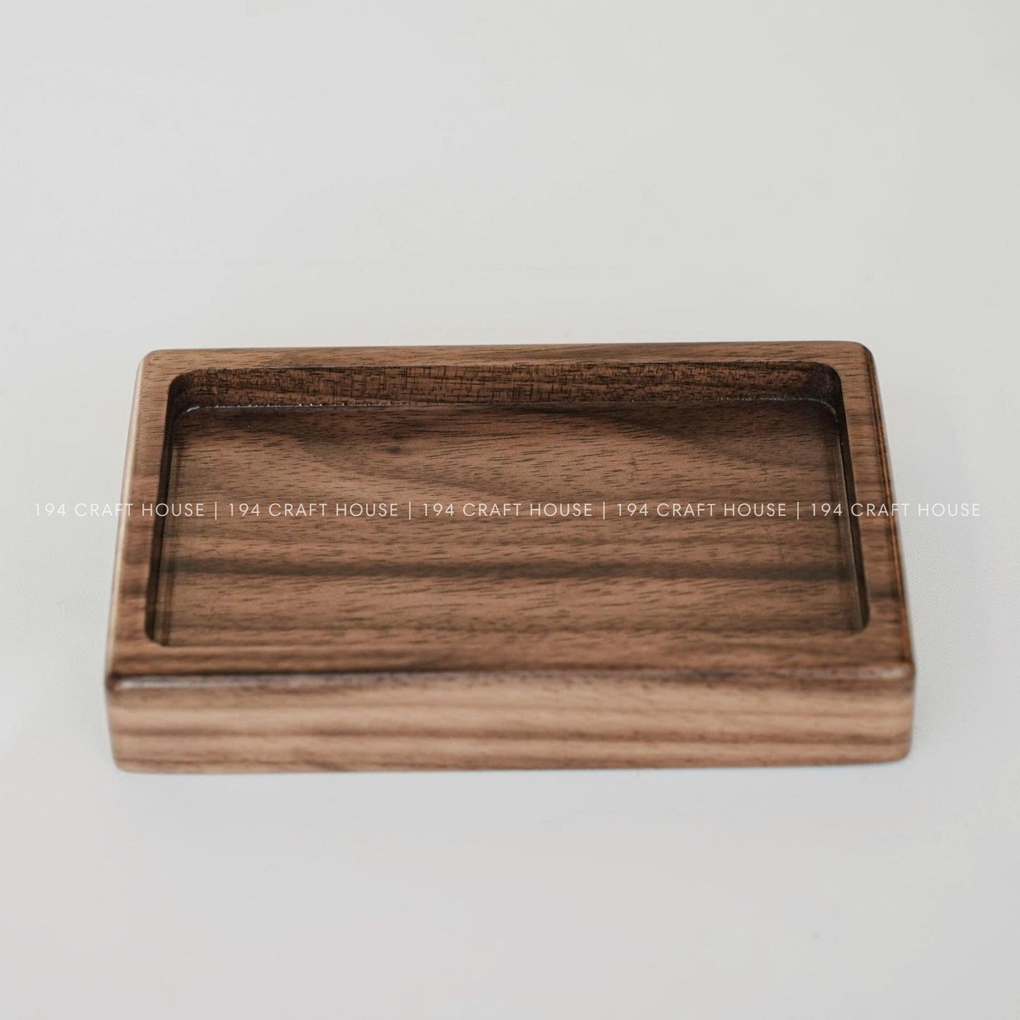 Handmade Rectangle Walnut Wooden Tray for Jewelry, Ring Dish, Ring Display, Accessory Tray, Watch Tray, Decorative Tray, Personalized Gift for Weddings, Engagements, Anniversarys, and Birthdays.