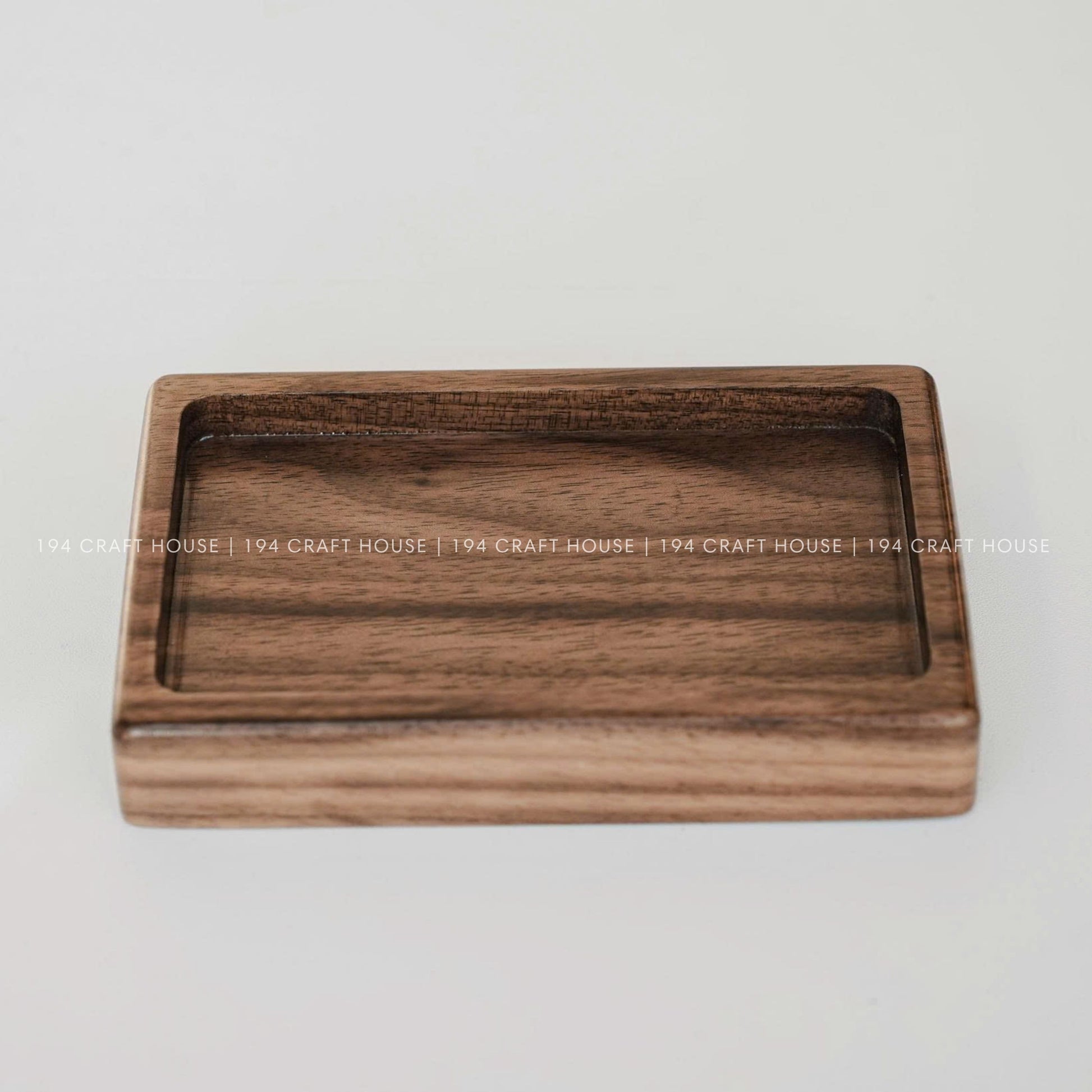 Handmade Rectangle Walnut Wooden Tray for Jewelry, Ring Dish, Ring Display, Accessory Tray, Watch Tray, Decorative Tray, Personalized Gift for Weddings, Engagements, Anniversarys, and Birthdays.