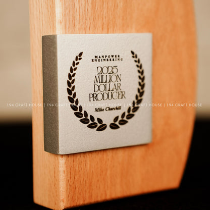 Custom Wooden Trophy & Award Plaque: Personalized Corporate Gifts for Employee Appreciation Gifts, Employee Recognition Gift, Employee Retirement Gifts, Corporate Event Gift for Clients, Event Gifts, End Of Year Gift, Promotion Gifts