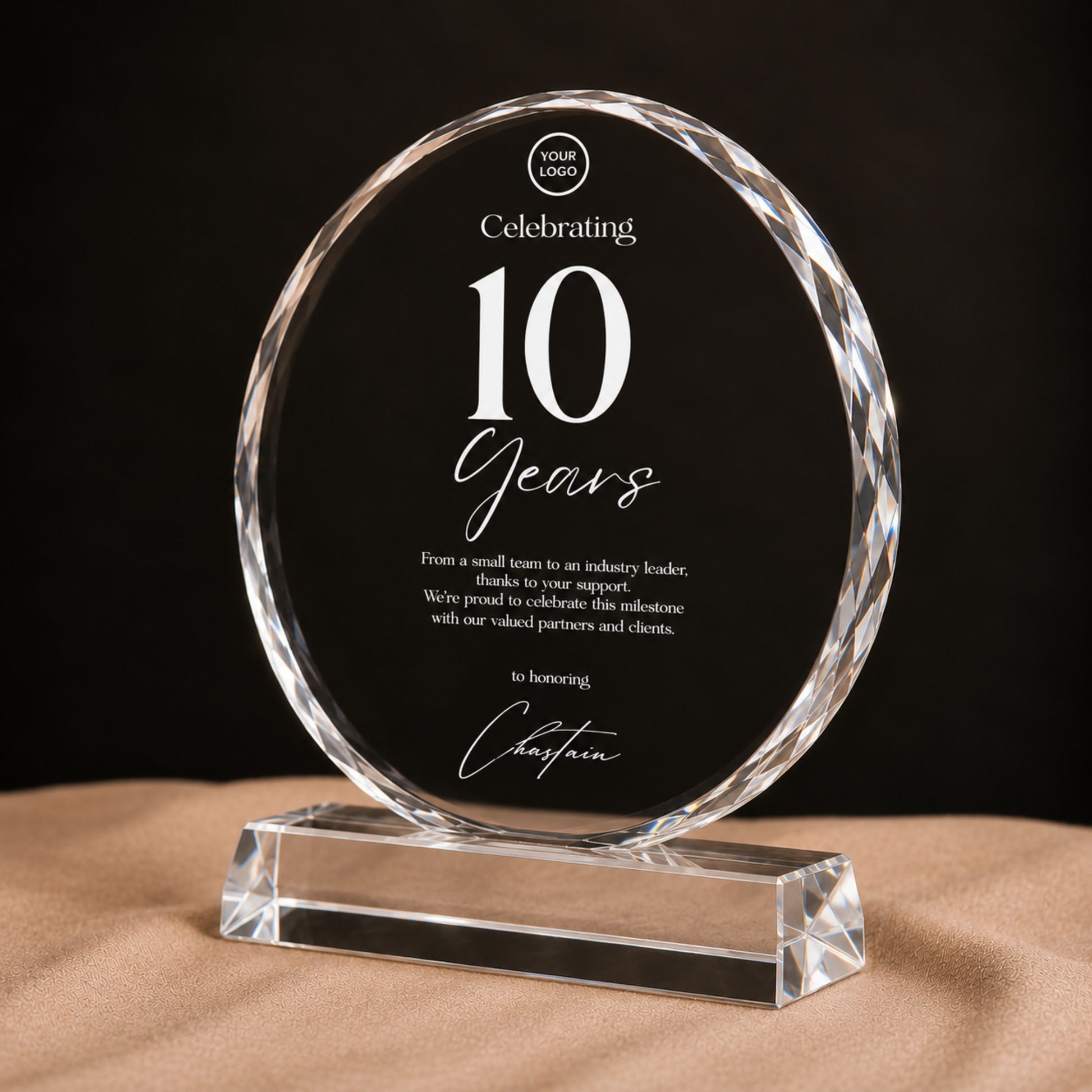 Personalized  Crystal Trophy Award With Gift Box: Custom Corporate Award Plaques & Trophies, Employee Recognition Award, Employee Appreciation Gifts, Sales Achievement Awards, Retirement Award Gifts, Graduation Award Gifts, Company Anniversary Awards, Leadership Awards, Years of Service Awards, Corporate Gifts