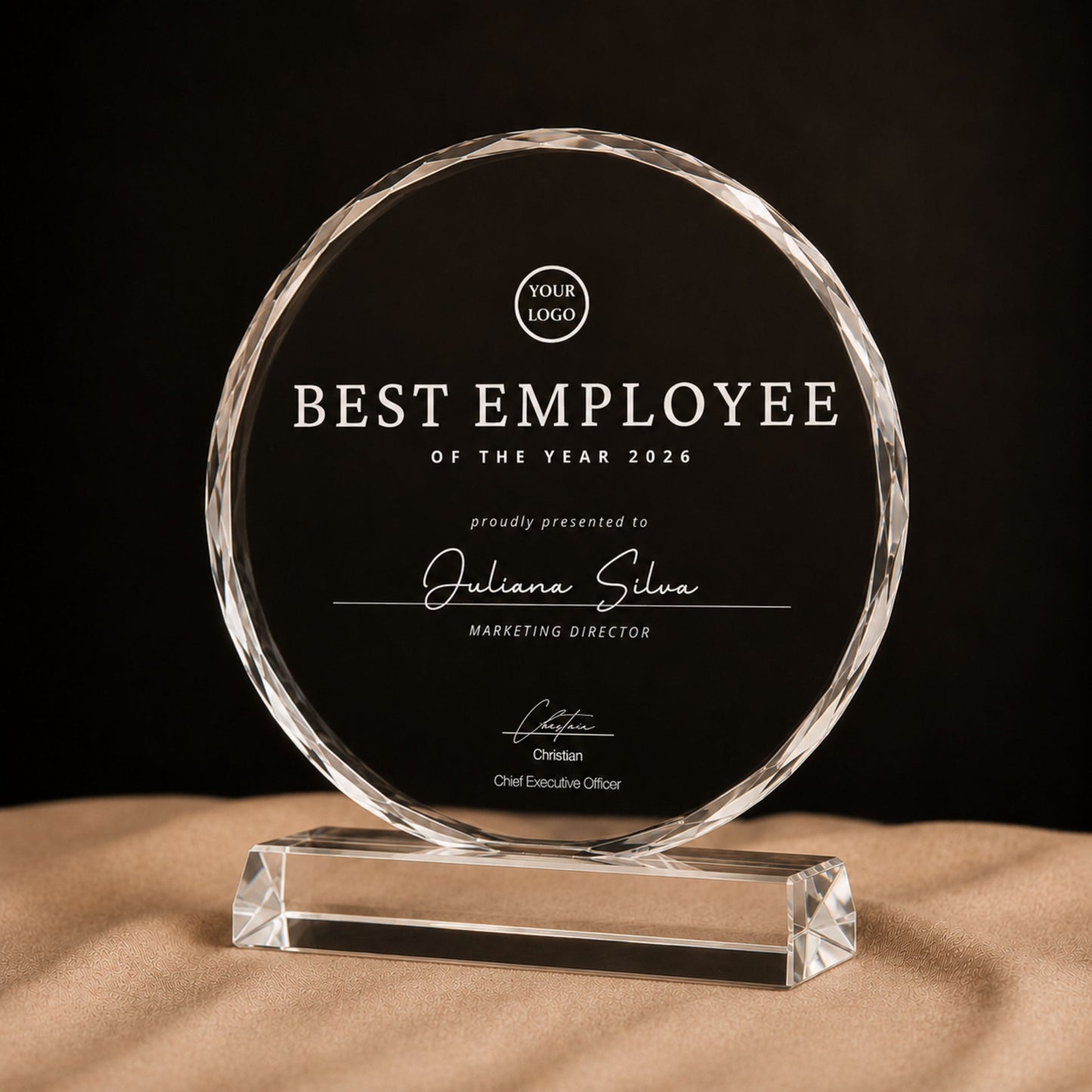 Personalized  Crystal Trophy Award With Gift Box: Custom Corporate Award Plaques & Trophies, Employee Recognition Award, Employee Appreciation Gifts, Sales Achievement Awards, Retirement Award Gifts, Graduation Award Gifts, Company Anniversary Awards, Leadership Awards, Years of Service Awards, Corporate Gifts