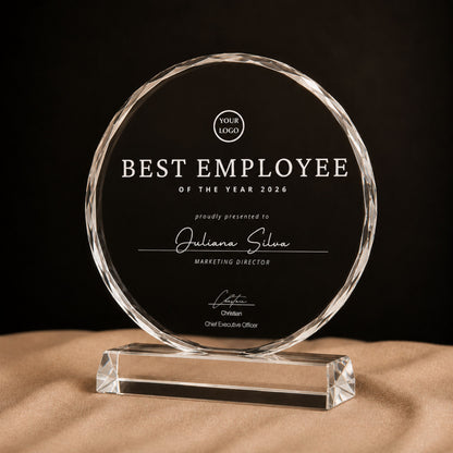Personalized  Crystal Trophy Award With Gift Box: Custom Corporate Award Plaques & Trophies, Employee Recognition Award, Employee Appreciation Gifts, Sales Achievement Awards, Retirement Award Gifts, Graduation Award Gifts, Company Anniversary Awards, Leadership Awards, Years of Service Awards, Corporate Gifts