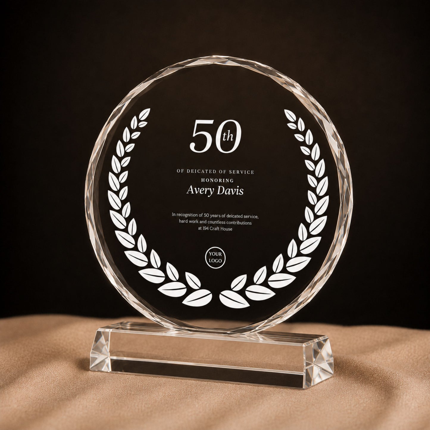 Personalized  Crystal Trophy Award With Gift Box: Custom Corporate Award Plaques & Trophies, Employee Recognition Award, Employee Appreciation Gifts, Sales Achievement Awards, Retirement Award Gifts, Graduation Award Gifts, Company Anniversary Awards, Leadership Awards, Years of Service Awards, Corporate Gifts