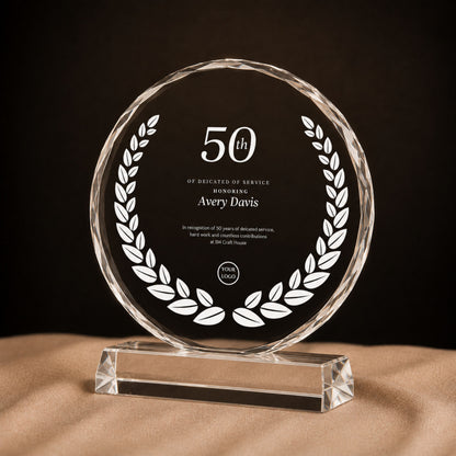 Personalized  Crystal Trophy Award With Gift Box: Custom Corporate Award Plaques & Trophies, Employee Recognition Award, Employee Appreciation Gifts, Sales Achievement Awards, Retirement Award Gifts, Graduation Award Gifts, Company Anniversary Awards, Leadership Awards, Years of Service Awards, Corporate Gifts