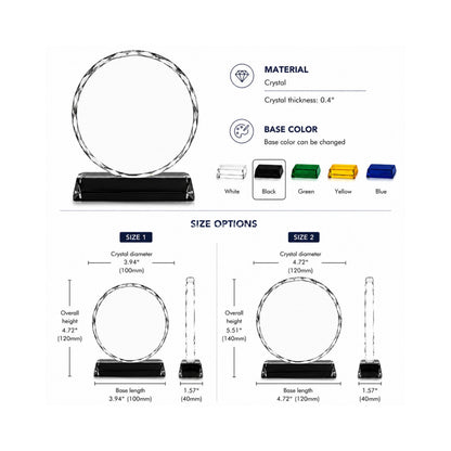 Custom Crystal Award Plaque: Personalized Corporate Gifts Recognition and Milestone Achievements for Employee Recognition Gifts, Clients Appreciation Gifts, Retirement Gifts, Company Anniversary Gifts