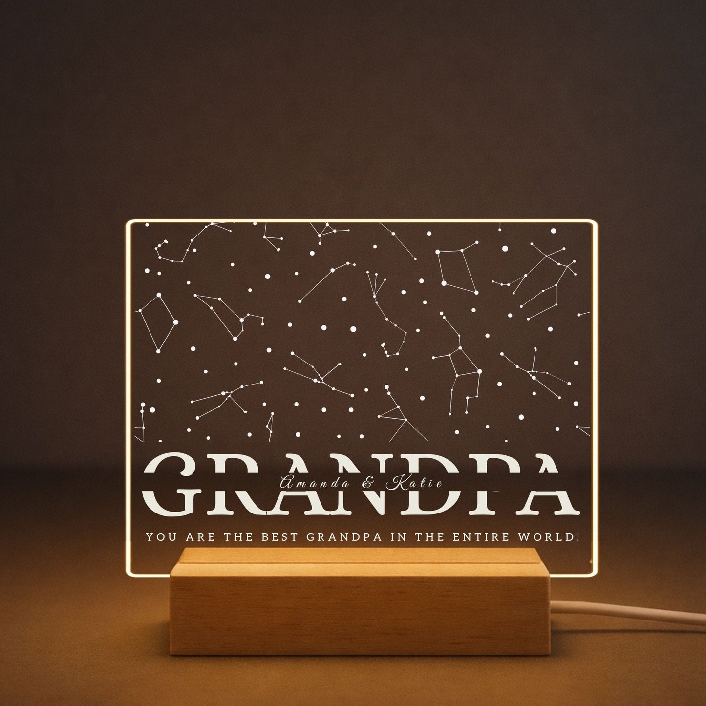 Constellation LED Light Gift for Grandpa from Grandkids