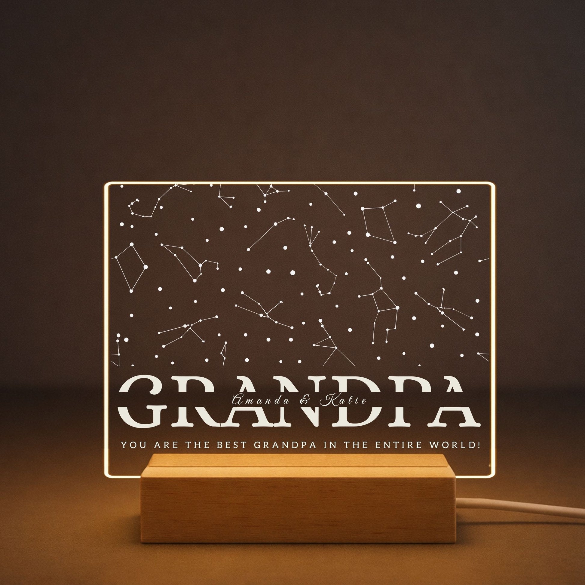 Constellation LED Light Gift for Grandpa from Grandkids