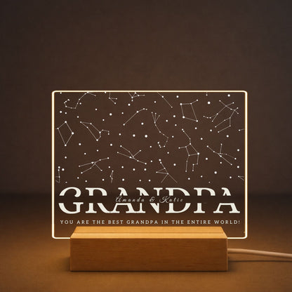 Constellation LED Light Gift for Grandpa from Grandkids