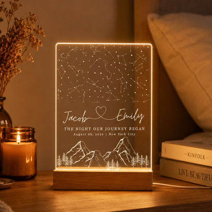 Custom Constellation Star Map Night Light