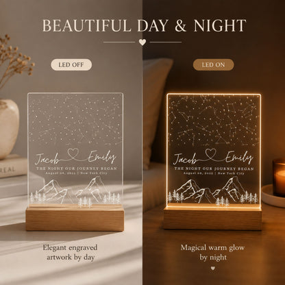 Custom Constellation Star Map Night Light