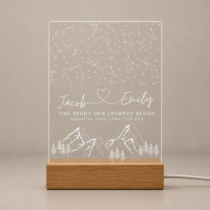 Custom Constellation Star Map Night Light