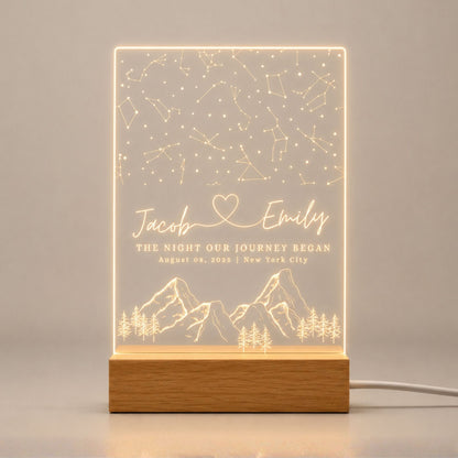 Custom Constellation Star Map Night Light