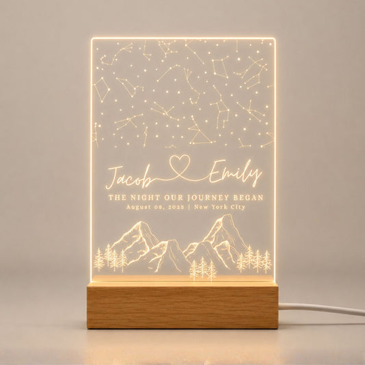 Custom Constellation Star Map Night Light