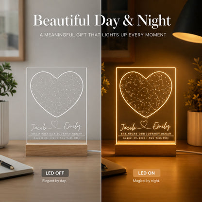 Personalized Star Map Night Light