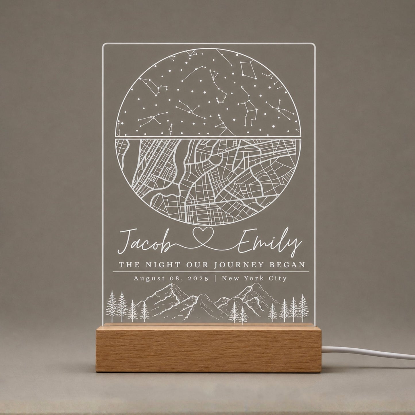 Custom Star Map Night Light