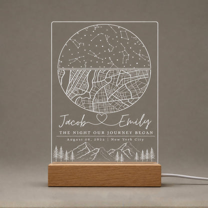 Custom Star Map Night Light