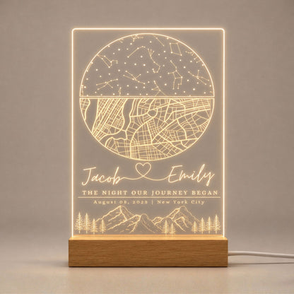 Custom Star Map Night Light