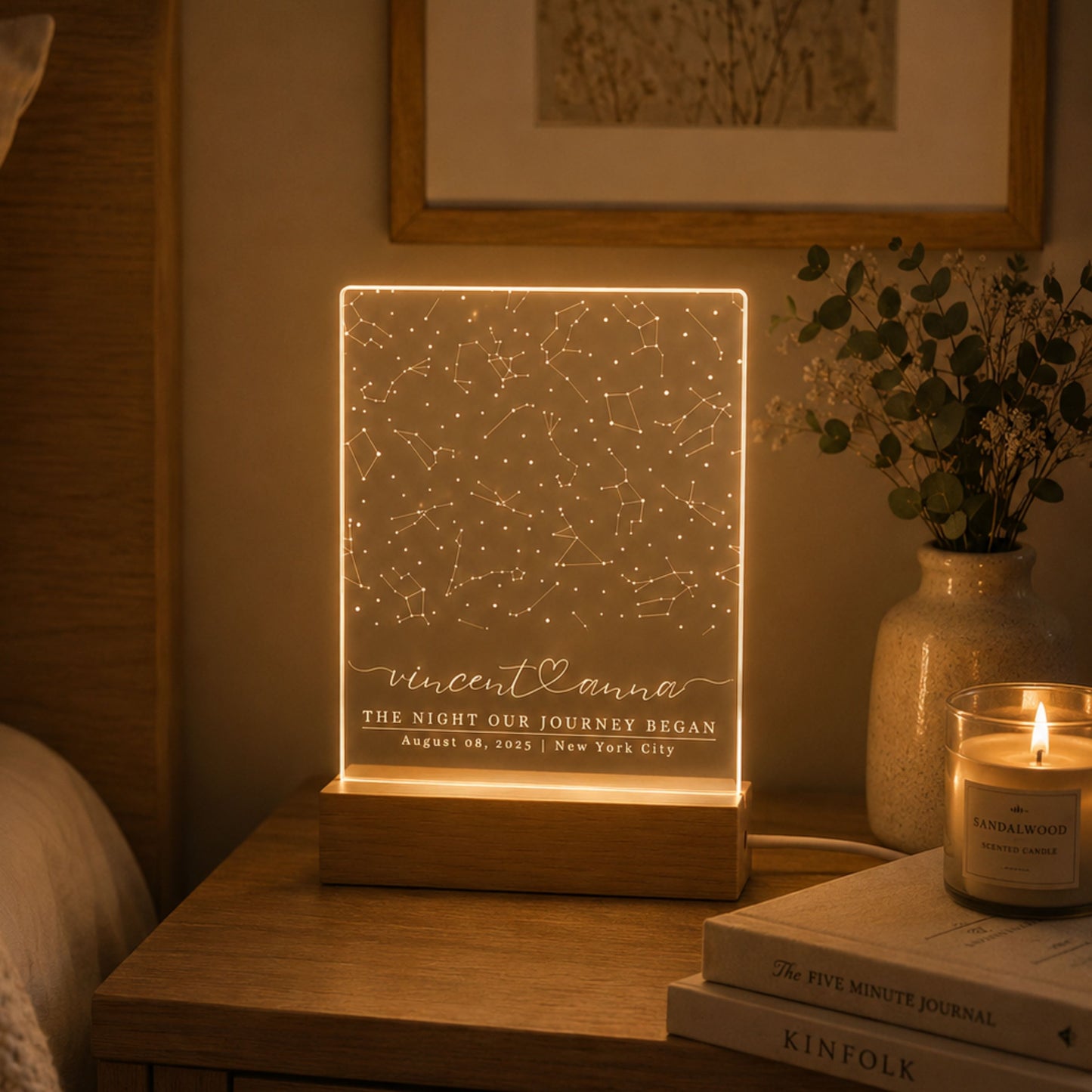 Custom Night Sky Star Map LED Light