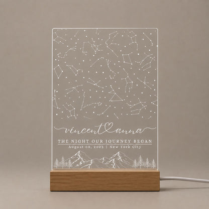 Custom Night Sky Star Map LED Light