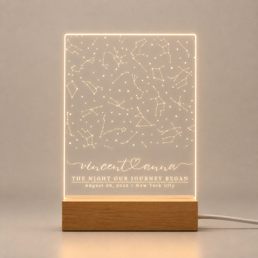 Custom Night Sky Star Map LED Light
