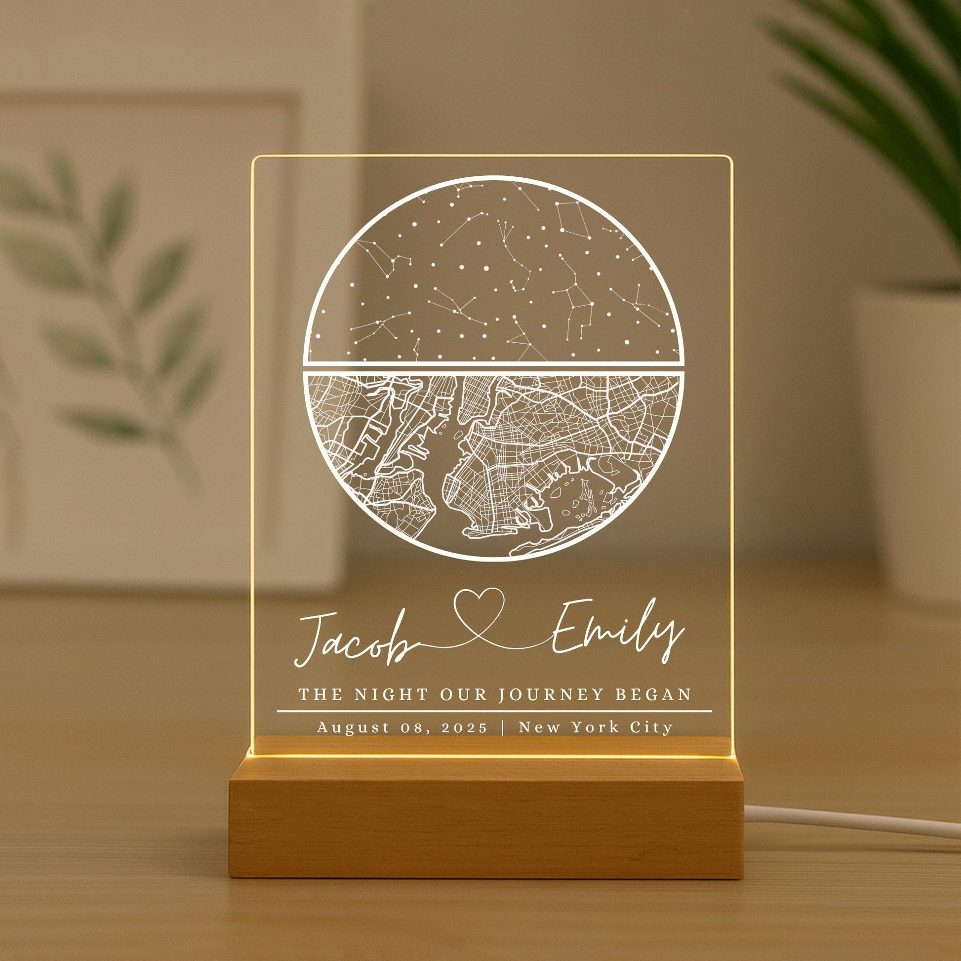 the smooth, laser-cut edges of a custom acrylic street map gift.