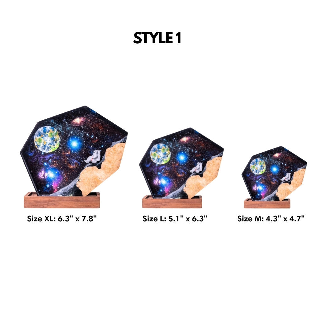 custom space night light size detail