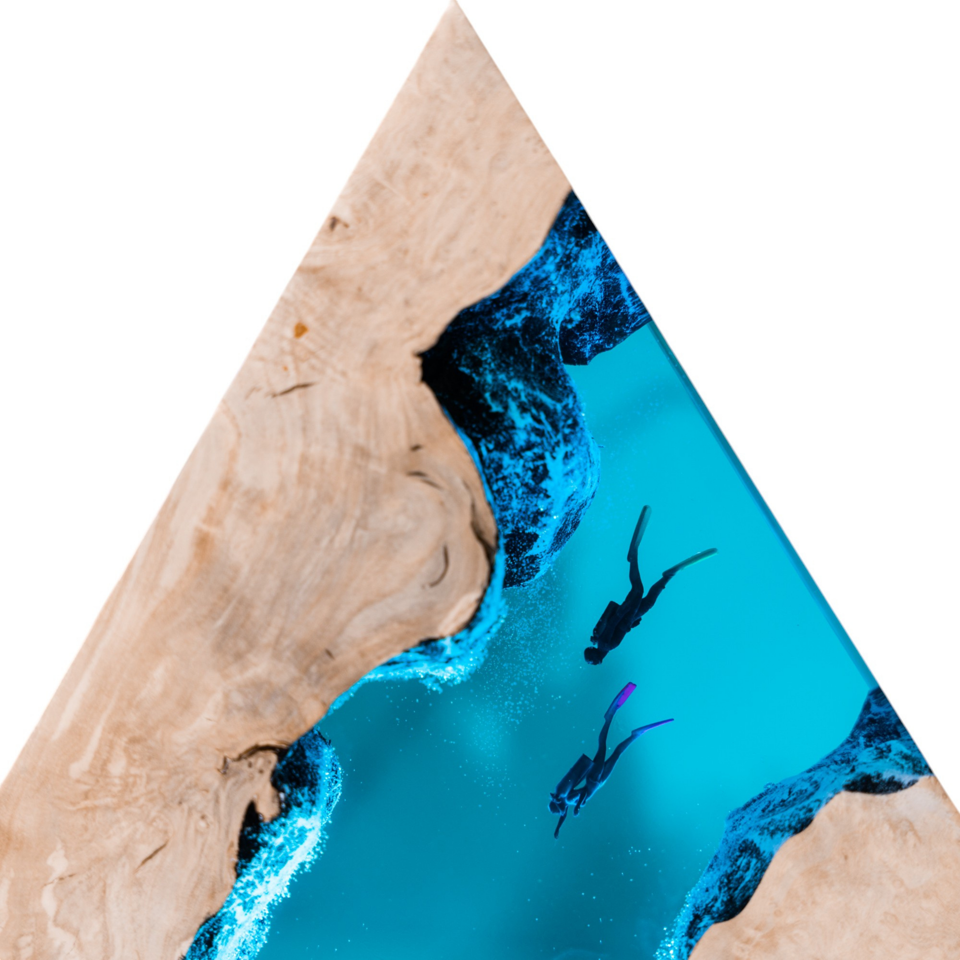 Octopus & Scuba Diver Ocean Resin Lamp: Personalized Gift for Scuba Diver, Ocean Lover, Resin Night Light  for Desk Decor, Gaming Room Decor, Streaming Desk Set Up