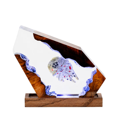 Millennium Falcon Inspired Resin Lamp
