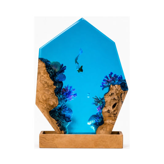 Mermaid Marine Life Ocean Resin Lamp