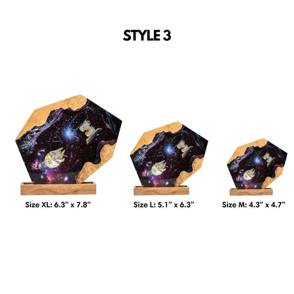 SPACESHIPS in INTERSTELLAR Resin Lamp different sizes