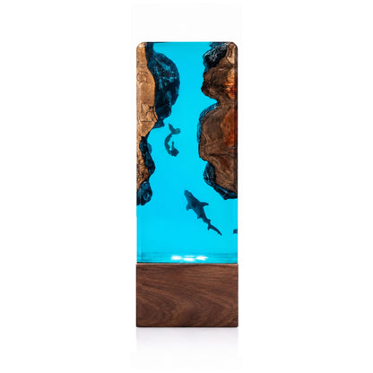 Shark & Mermaid Ocean Resin Lamp