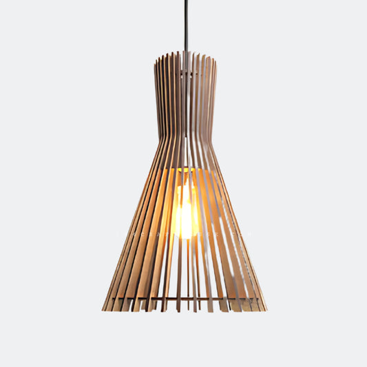 Wooden Cage Pendant Light