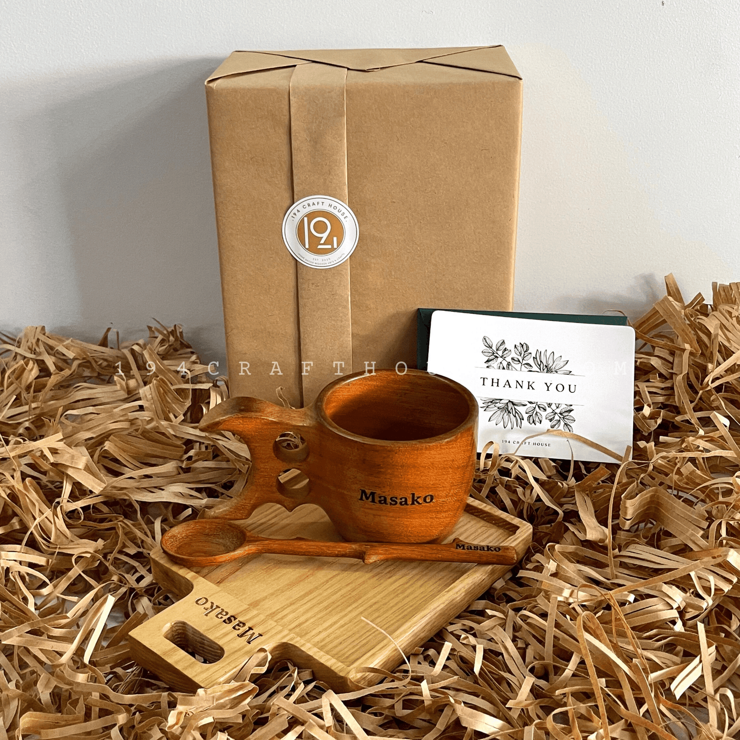 Custom Engraved Wooden Kuksa Cup Personalized Gift For Him