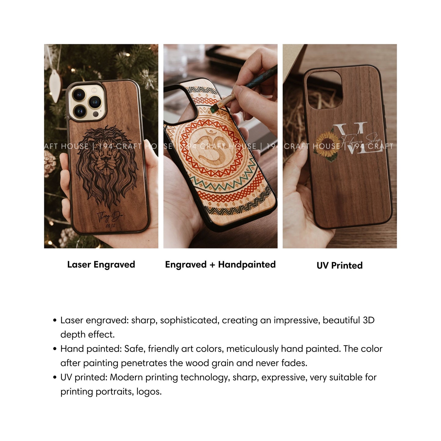 Custom Wooden iPhone Case: Personalized Office Gifts for Professional & Corporate Gifts