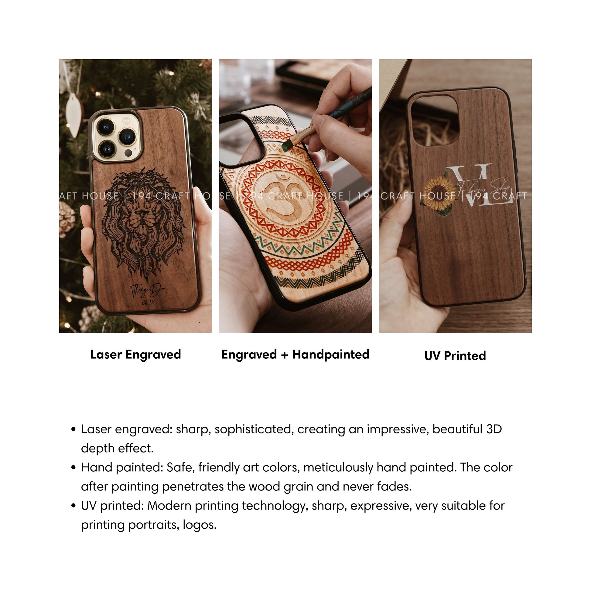 Custom Wooden iPhone Case: Personalized Office Gifts for Professional & Corporate Gifts