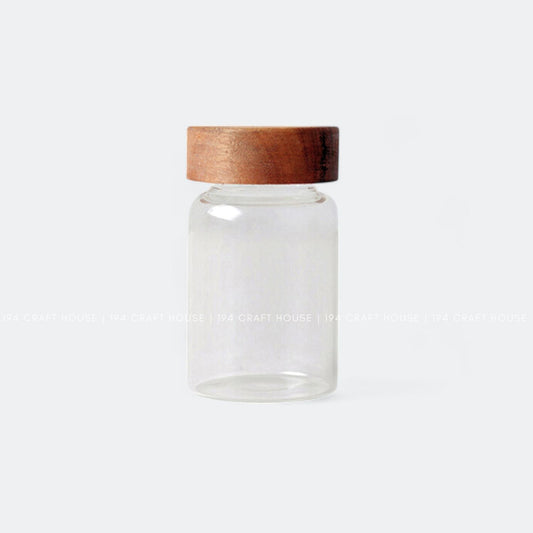 V-042-Clear Glass Jar Food Container