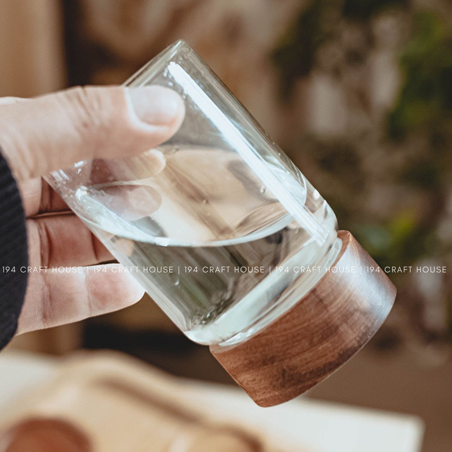 V-042-Clear Glass Jar Food Container