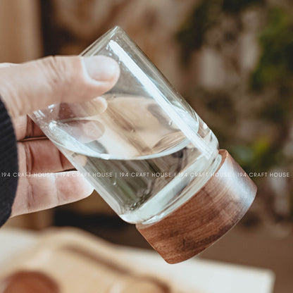 V-042-Clear Glass Jar Food Container