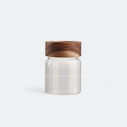 V-044-Clear Glass Jar Food Storage